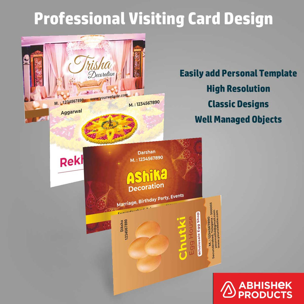 Clean Visiting Card Design Templates catering to logistics branding and commercial marketing campaigns.