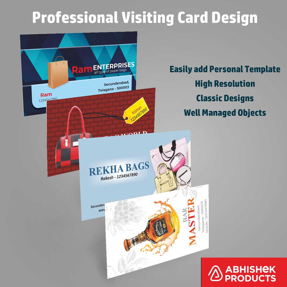 Visiting Card CDR Templates tailored for tailor and boutique business identity printing.