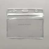 A001 – Clear Waterproof Zip Lock ID Card Holders Badge for School Office 01