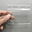 A001 – Clear Waterproof Zip Lock ID Card Holders Badge for School Office 02