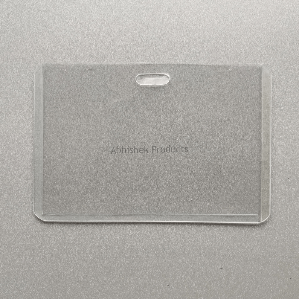 A1 CARD CASE PVC Transparent ID CARD POUCH HORIZONTAL 01