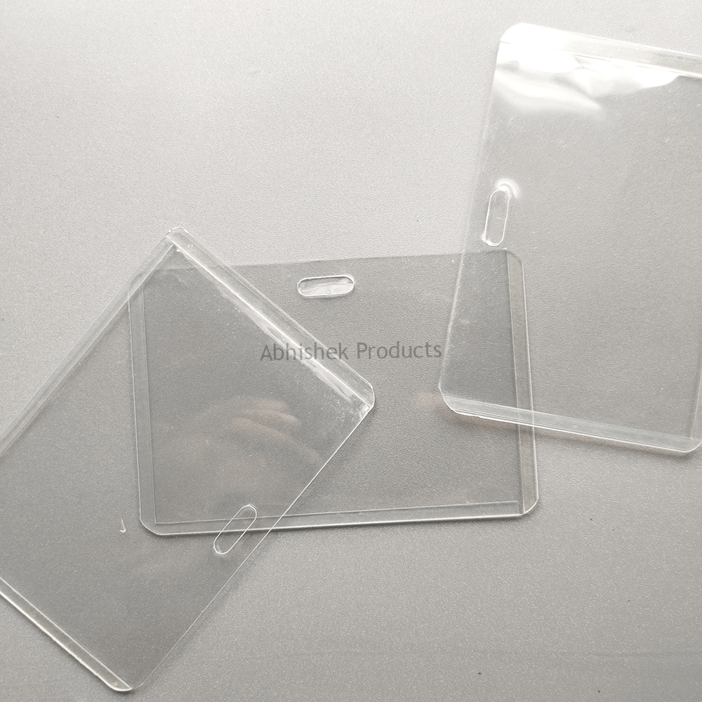 A1 CARD CASE PVC Transparent ID CARD POUCH HORIZONTAL 03