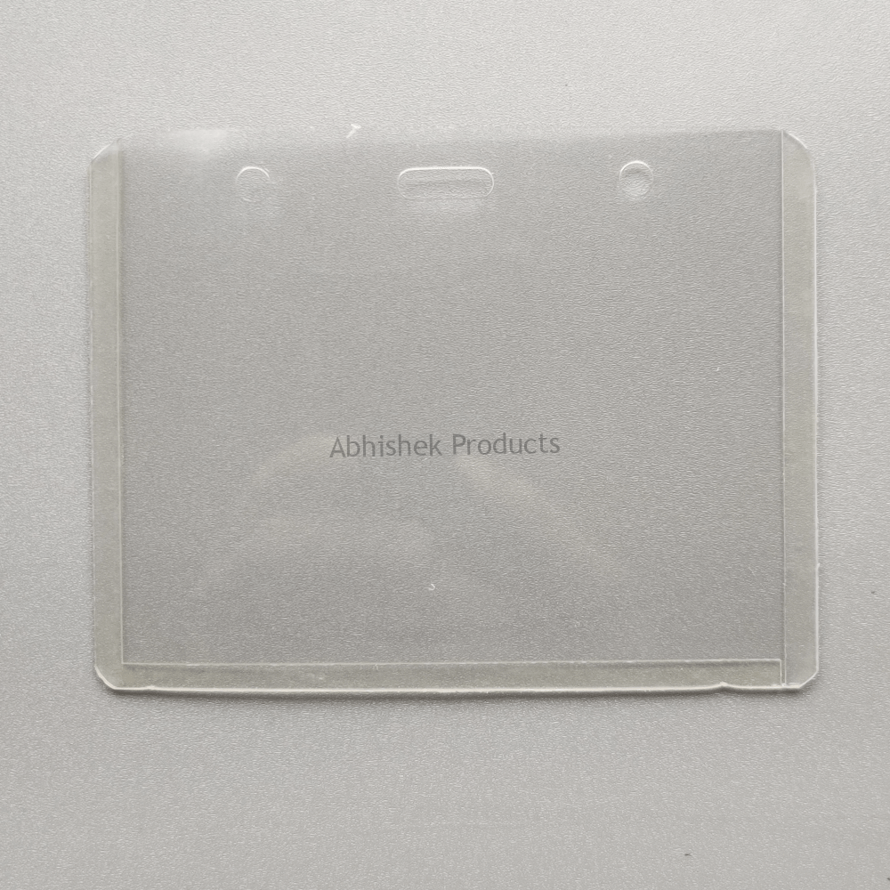 A2 CARD CASE PVC Transparent ID CARD POUCH HORIZONTAL 01