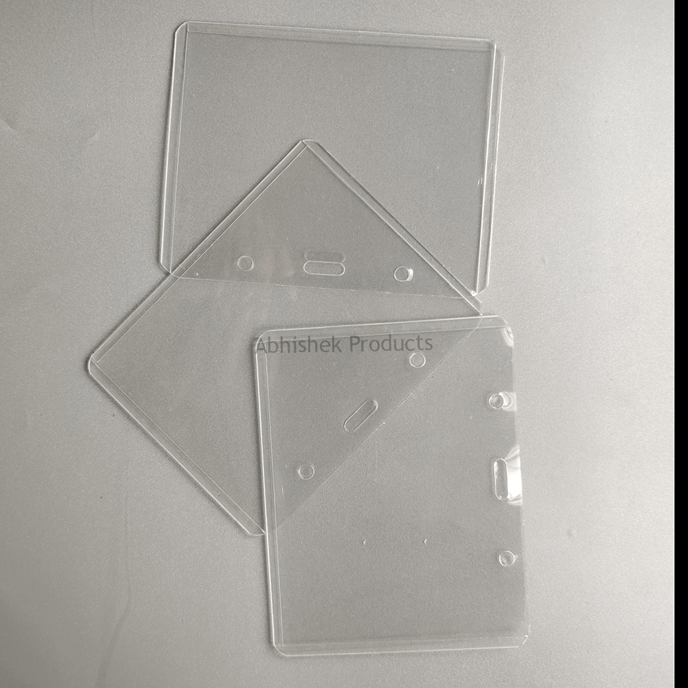 A3 CARD CASE PVC Transparent ID CARD POUCH HORIZONTAL 02