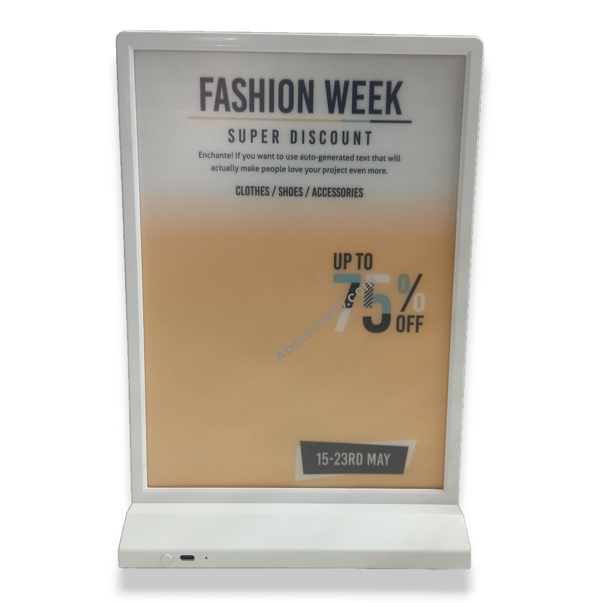 A3 LED Advertising Light Box - Rechargeable A3 Menu Display for Cafe, Restaurant, Cinema & Store