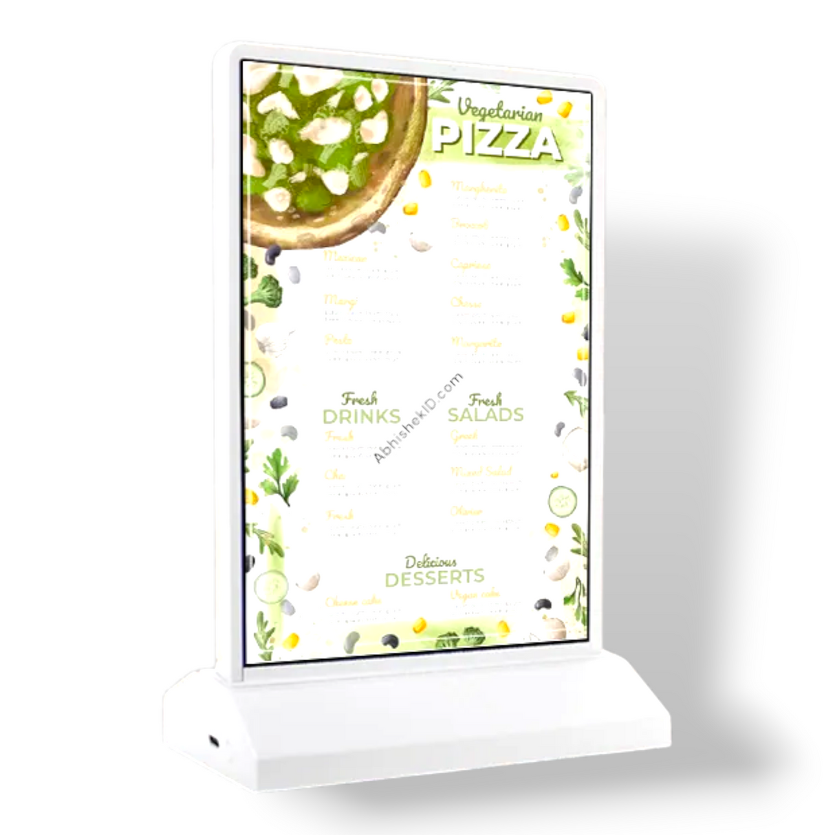 A3 LED Advertising Light Box - Rechargeable A3 Menu Display for Cafe, Restaurant, Cinema & Store