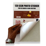 A4 130 Gsm Photo Sticker Adhesive - For Inkjet