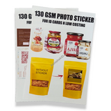 A4 130 Gsm Photo Sticker Adhesive - For Inkjet