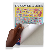 A4 170 Gsm Photo Sticker  Adhesive - For Inkjet