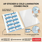 A4 AP Sticker + A4 Glossy Cold Lamination Combo Kit