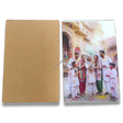 Clear Acrylic A4 Stand. Portrait. Sparkle gumming, Hanging holes, Wall display. With Holi Festival lamination.