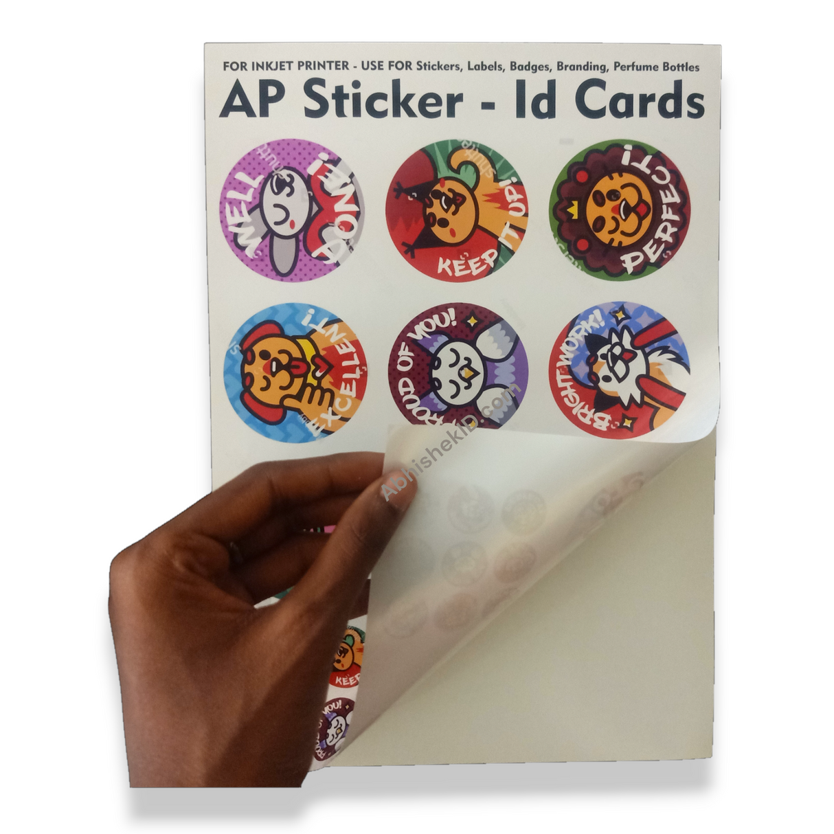 A4 Ap Sticker 130 Mic Id Card High Glossy Waterproof Non Tearable