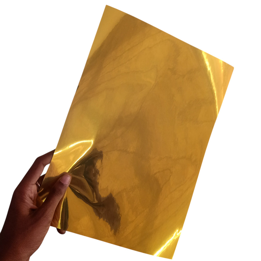 A4 Gold Promojet Sticker For Inkjet Printer For Branding, Labeling and Decoration