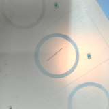 A4 RFID Inlay Sheet 125 kHz with 10 round proximity chips prelaminated for ID card manufacturing