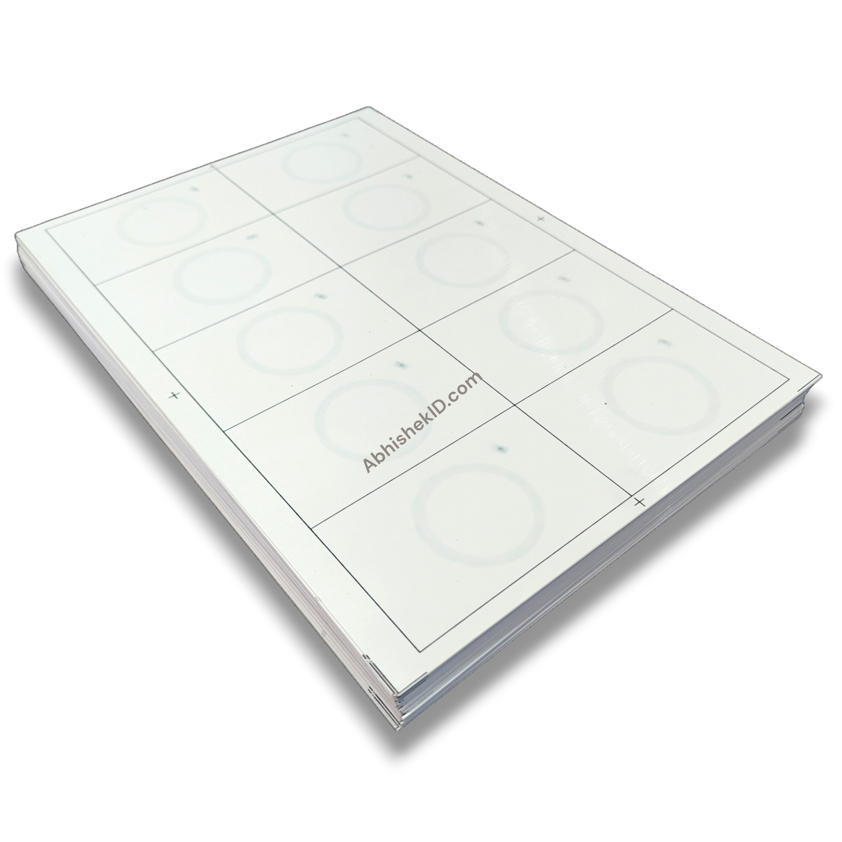Premium PVC prelaminated RFID inlay sheet material texture for access control cards