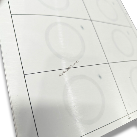 Finished ID card made from A4 RFID inlay sheet with 125 kHz proximity chip