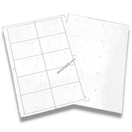 A4 RFID Inlay Sheet packaging for biometric attendance and access control card makers