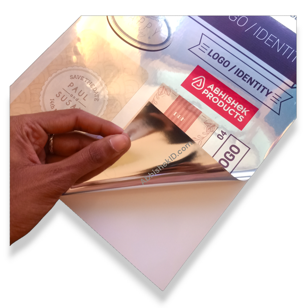 A4 Silver Promojet Sticker For InkJet Printer For Branding, Labeling and Decoration