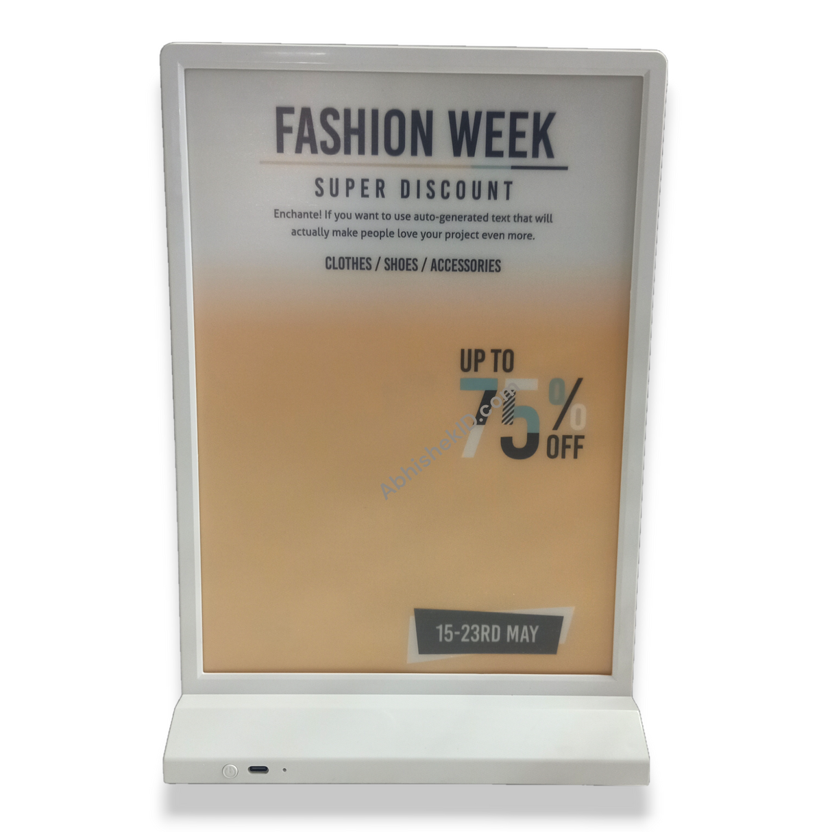 A5 Size Rechargeable Double-Sided Menu Stand Bar Slim Led Advertising Light Box