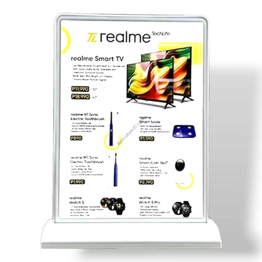 A5 Size Rechargeable Double-Sided Menu Stand Bar Slim Led Advertising Light Box