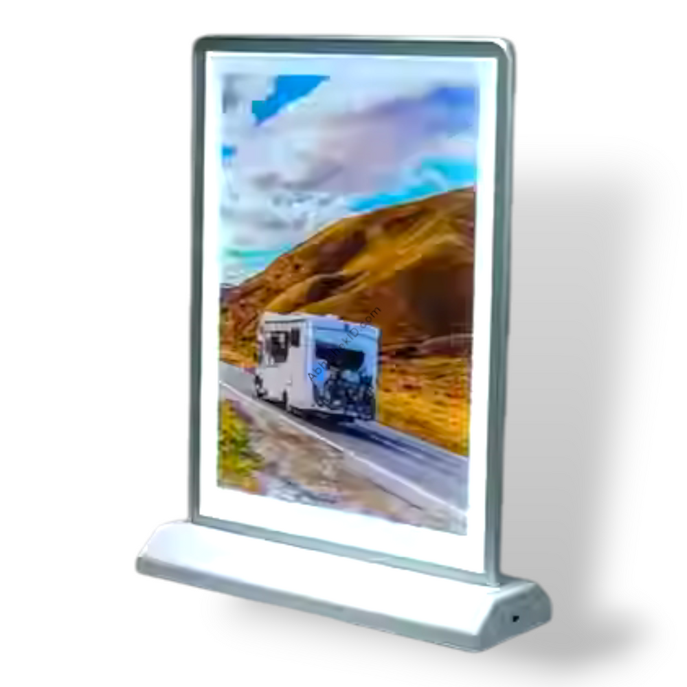 A5 Size Rechargeable Double-Sided Menu Stand Bar Slim Led Advertising Light Box