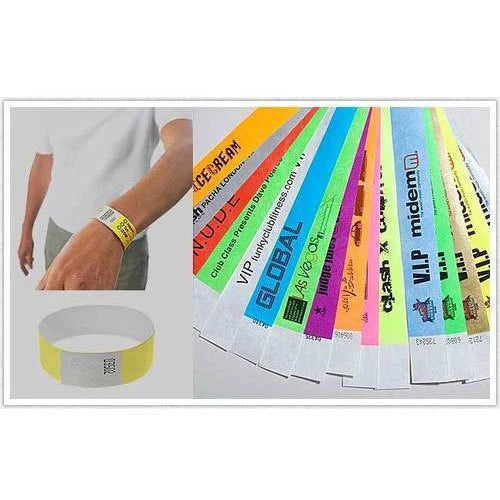 AP Wrist Bands, Inkjet LaserJet Printable Wrist Band Tyvek Paper Bands MultiColour Printable (2)