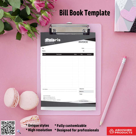 Simple and clear bill book template for quick edits For Medicare