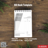 Simple structured bill book layout for digital printers For Furniture