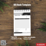 Minimal clean bill book layout for small businesses For Furniture