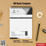 Basic structured bill book design for studios For Company