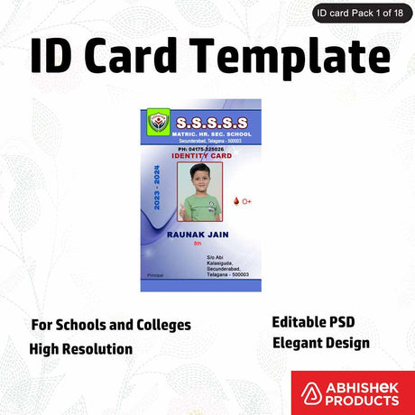 Online tool for making school ID cards, perfect for educational institutions