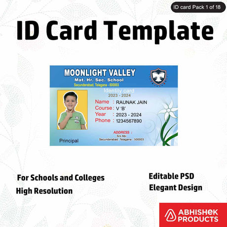 Custom ID card tags with high-quality design, suitable for various uses