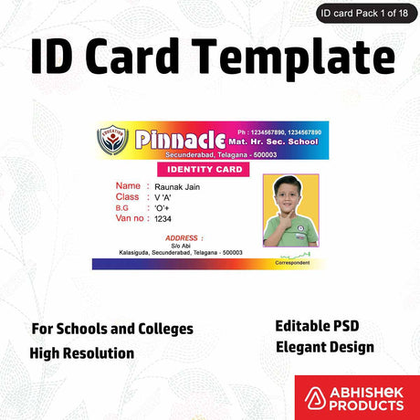 Online ID card printing service for customized cards with sleek design layout