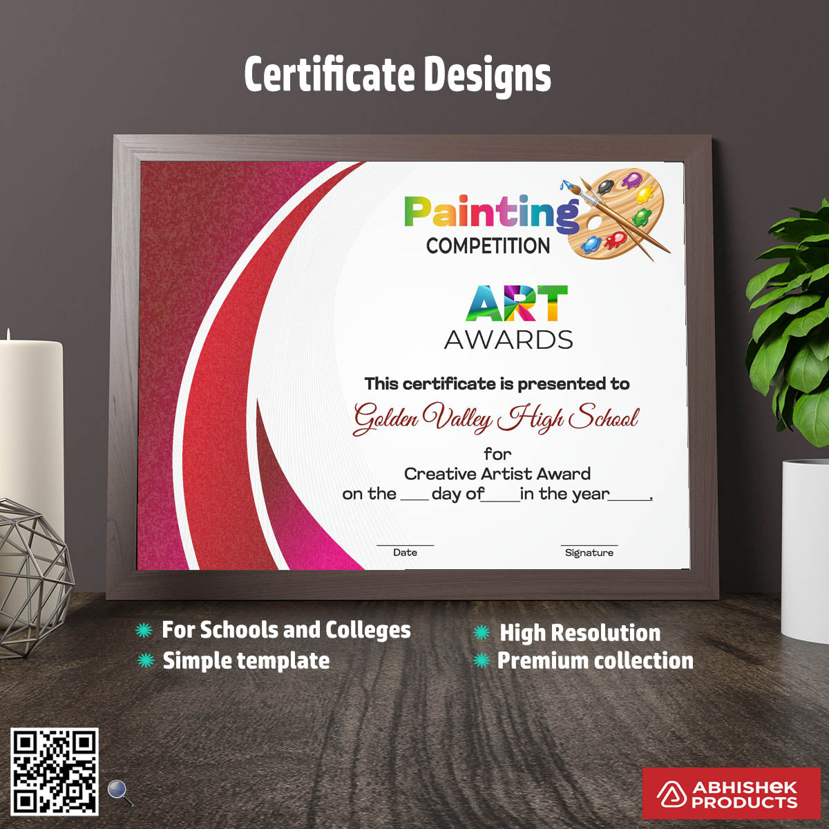 4>High-Quality Certificate Designs - 25 CorelDRAW Templates Design Files – CDR v11 Templates Files For Appreciation, appreciation, Fashion Design, Dance, Photography, Participation, Workshop Training, Summer Camp