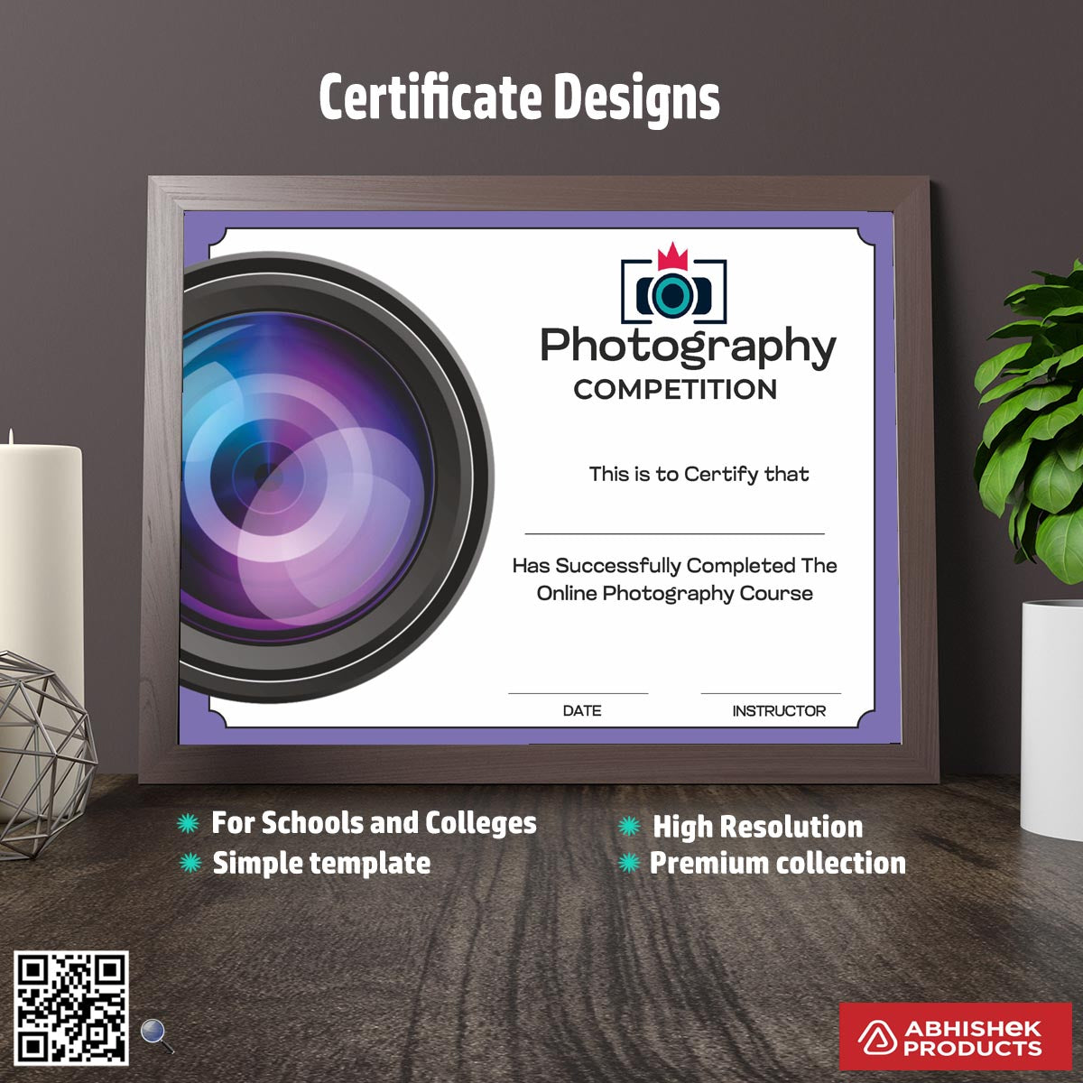 4>High-Quality Certificate Designs - 25 CorelDRAW Templates Design Files – CDR v11 Templates Files For Appreciation, appreciation, Fashion Design, Dance, Photography, Participation, Workshop Training, Summer Camp