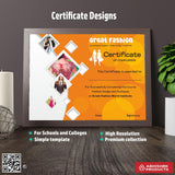 4>High-Quality Certificate Designs - 25 CorelDRAW Templates Design Files – CDR v11 Templates Files For Appreciation, appreciation, Fashion Design, Dance, Photography, Participation, Workshop Training, Summer Camp