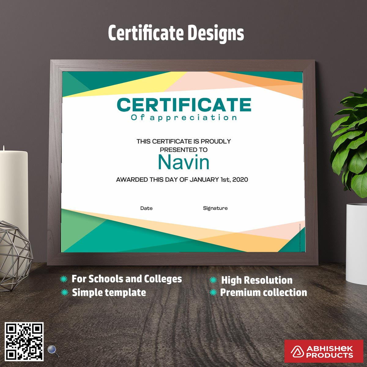 4>High-Quality Certificate Designs - 25 CorelDRAW Templates Design Files – CDR v11 Templates Files For Appreciation, appreciation, Fashion Design, Dance, Photography, Participation, Workshop Training, Summer Camp