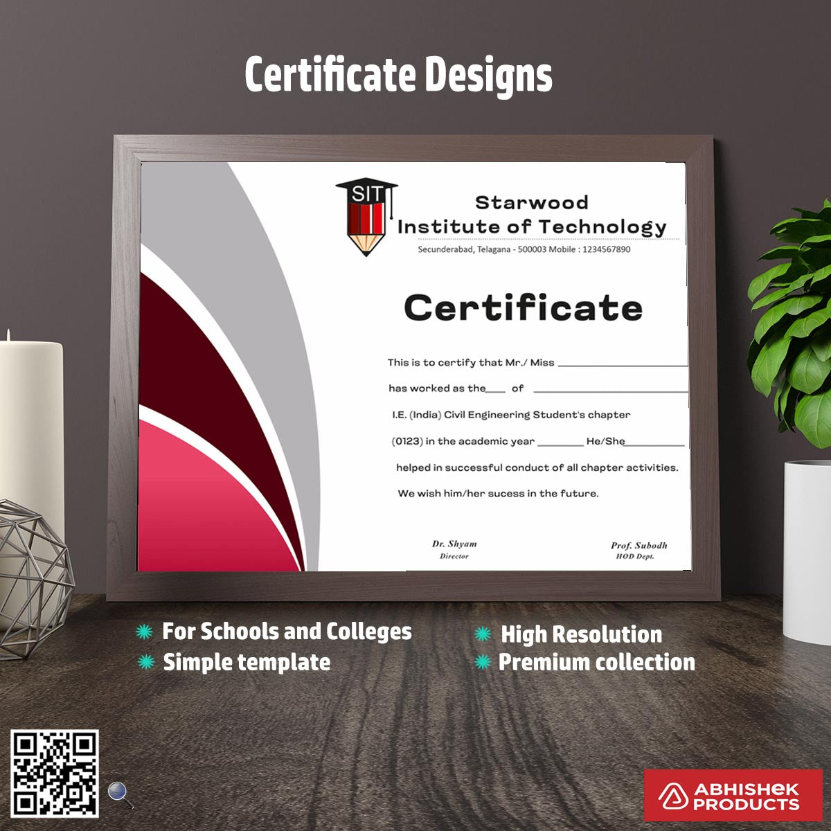 4>High-Quality Certificate Designs - 25 CorelDRAW Templates Design Files – CDR v11 Templates Files For Appreciation, appreciation, Fashion Design, Dance, Photography, Participation, Workshop Training, Summer Camp