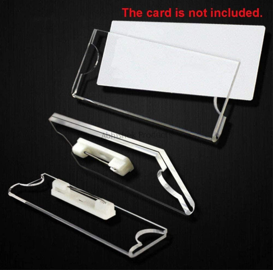 Acrylic Name Badge Plate with Pin for Office Staff | AbhishekID ...