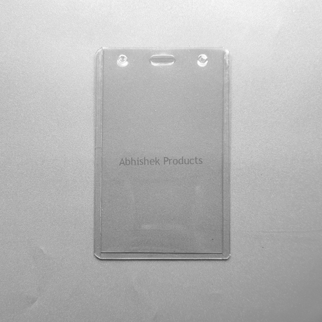 B2 CARD CASE PVC Transparent ID CARD POUCH VERTICAL 01