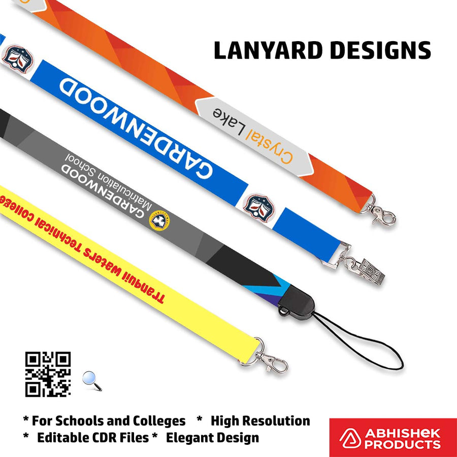 Best ID Card Lanyard Design Templates - 50 CDR | AbhishekID – Abhishek ...