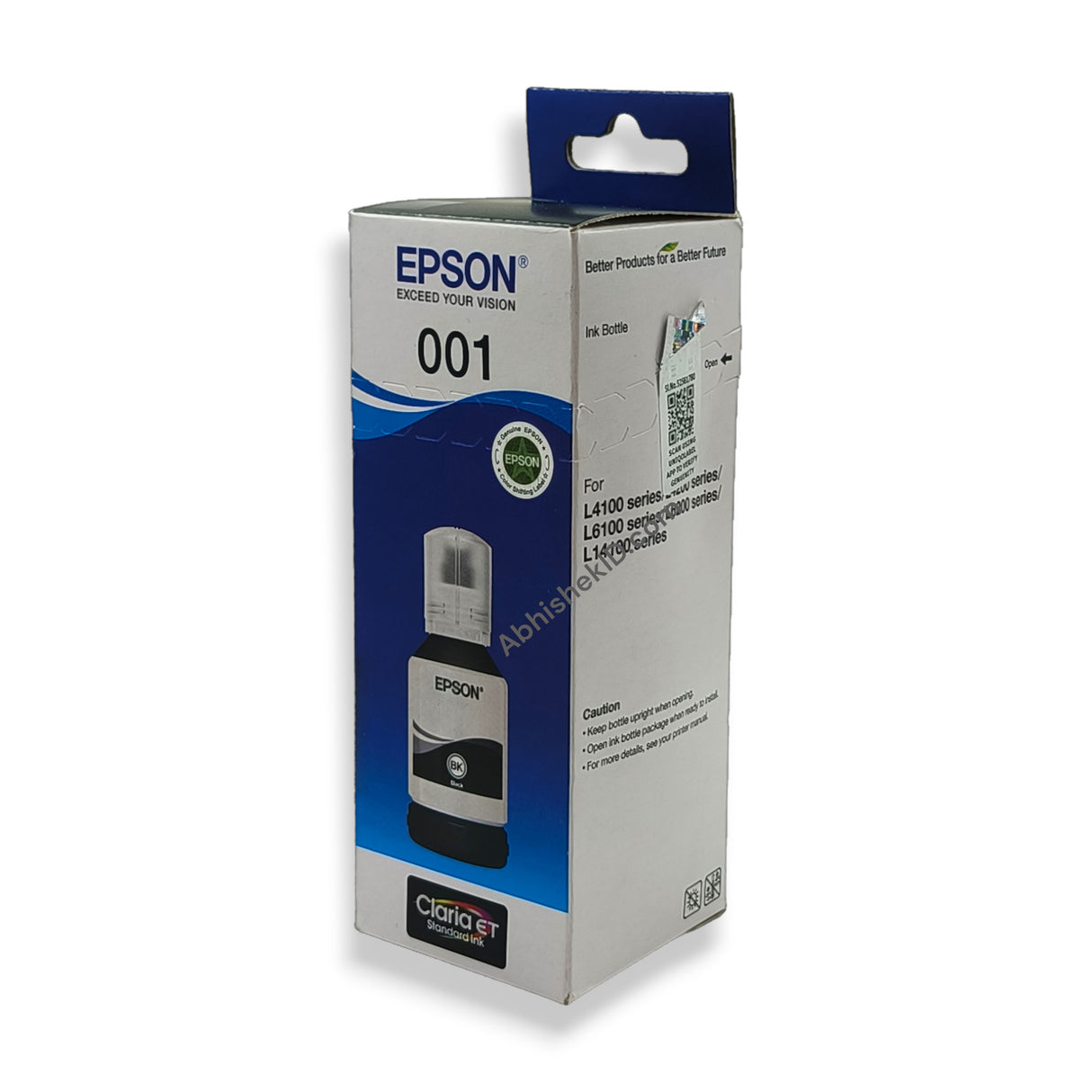 Black Epson Original 001 Ink Bottles for EcoTank Printers L4150,L4160,L6160,L6170,L6190 (1)