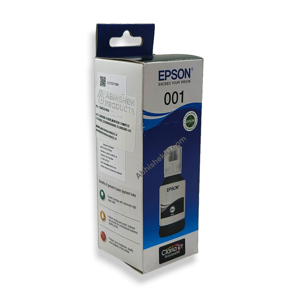 Black Epson Original 001 Ink Bottles for EcoTank Printers L4150,L4160,L6160,L6170,L6190 (3)