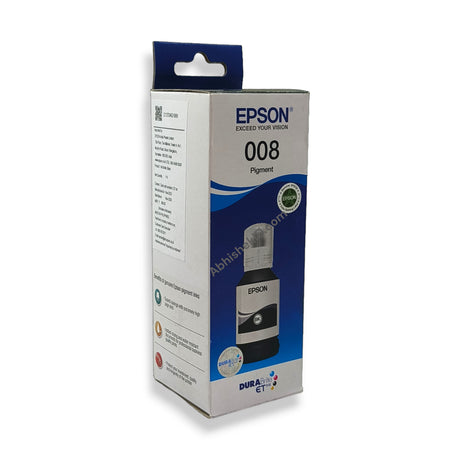 Black Epson Original 008 Ink Bottles for EcoTank Printers L15150, M15140, M15180, L6460, L6490, L6580, L6570, L15180 (3)