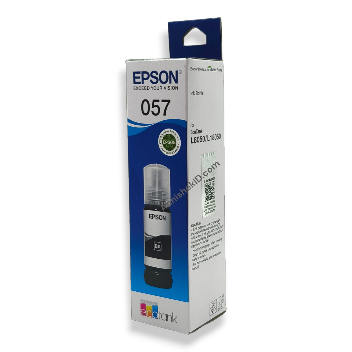 Black Epson Original 057 Ink Bottles for EcoTank Printers L8050, L18050, L8150 (3)