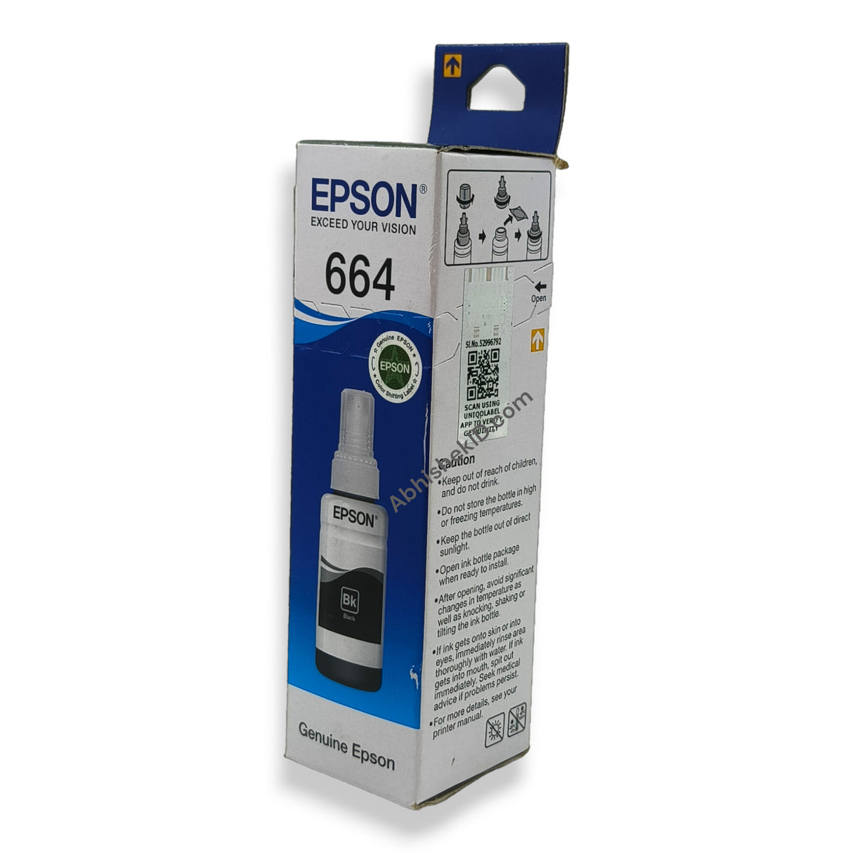 Black Epson Original 664 Ink Bottles for EcoTank Printers L130, L1300, L220, L550, L355, L110, L210, L300, L360, L350, L380, L100, L200, L565, L555 (1)