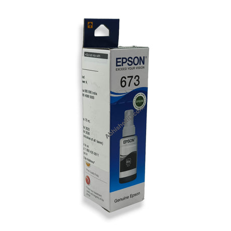 Black Epson Original 673 Ink Bottles for EcoTank Printers L805, L850, L1800, L810, L800 (3)