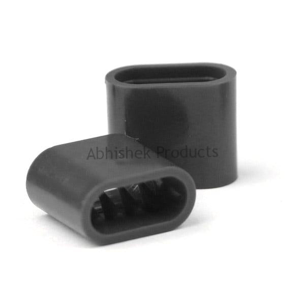 Black Plastic Sliding Wristband Closing Lock for Cloth Wristband 1