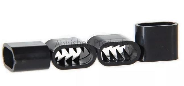 Black Plastic Sliding Wristband Closing Lock for Cloth Wristband 2