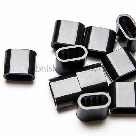 Black Plastic Sliding Wristband Closing Lock for Cloth Wristband 3